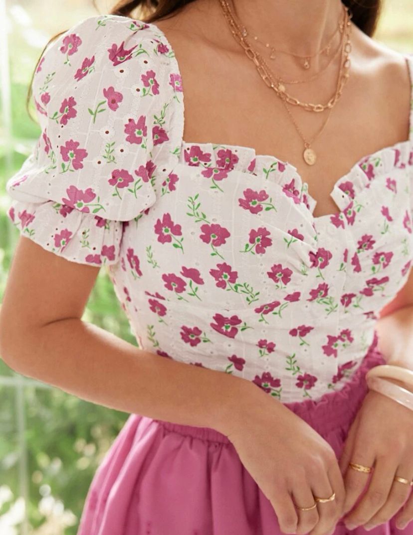 Floral Crop Top