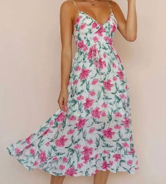 Floral Print Midi Dress